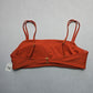 Xhilaration Orange Smock Swim Sports Bra Beach Bralette Bikini Top L Large