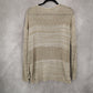 Jack By BB Dakota Tan Linen Cotton Pullover Knit Preppy Sweater Small