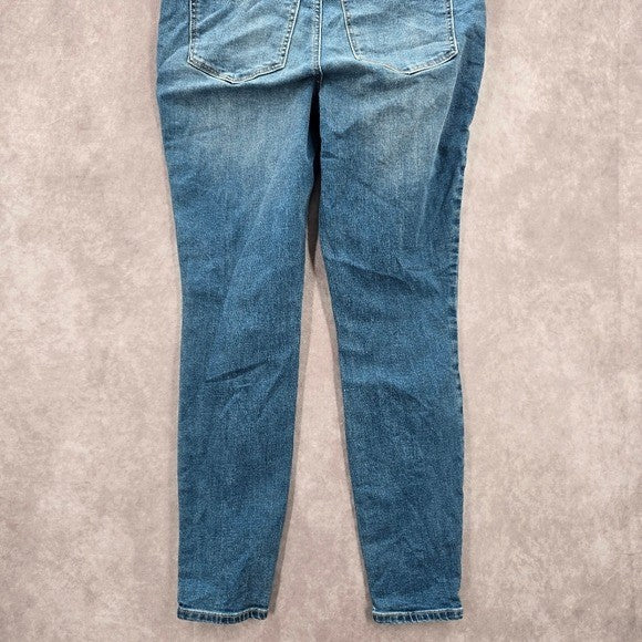 Wonderly Blue Pull-On Super Skinny Denim Jeggings Jeans Pants 8S