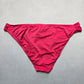 Mossimo Pink Stripe Stretch Swim Beach Cheeky Flirty Boho Bikini Bottom L Large