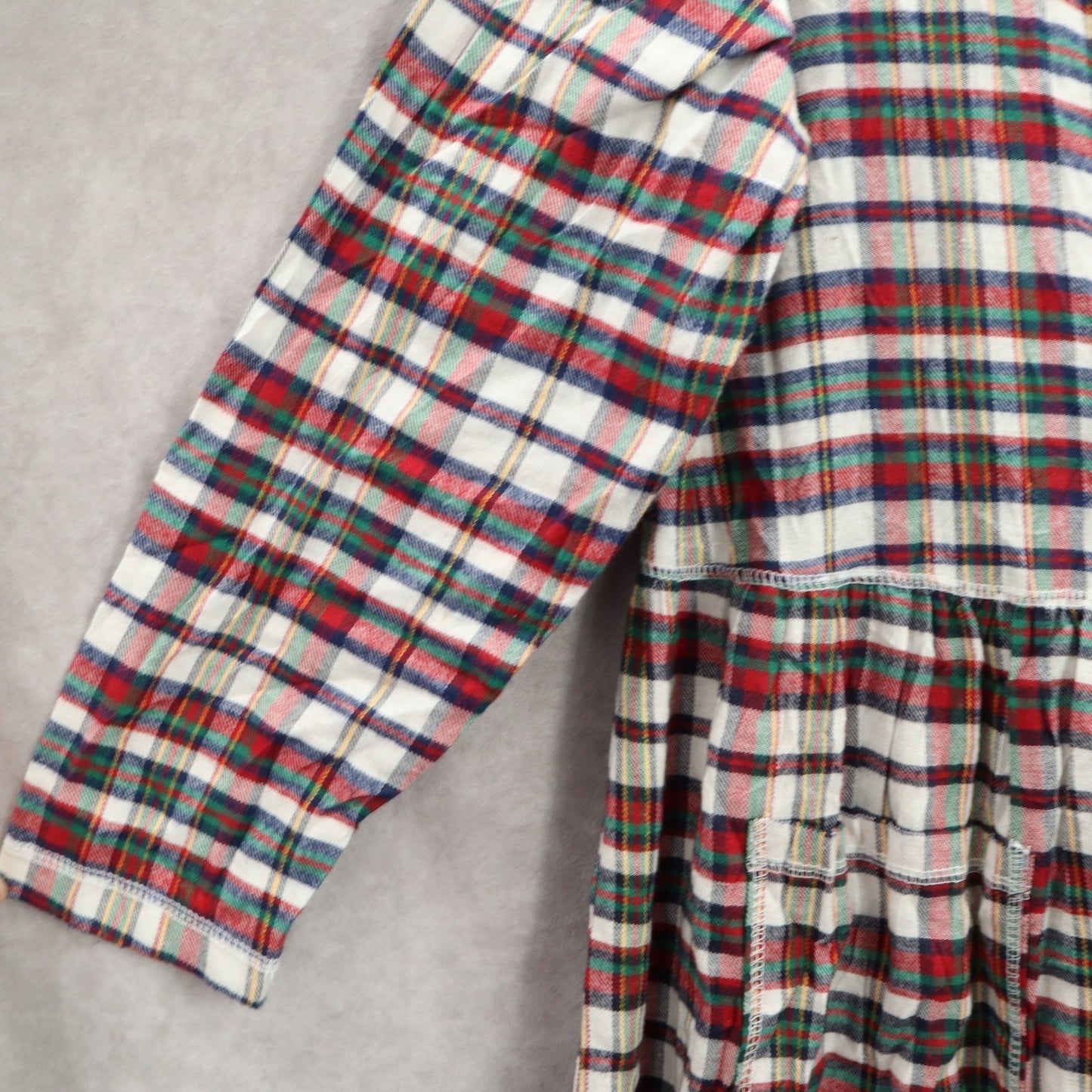 Buffalo Maxi Flannel Plaid Granny Cottage Pearl Snap Electric VTG Dress 18/20 1X