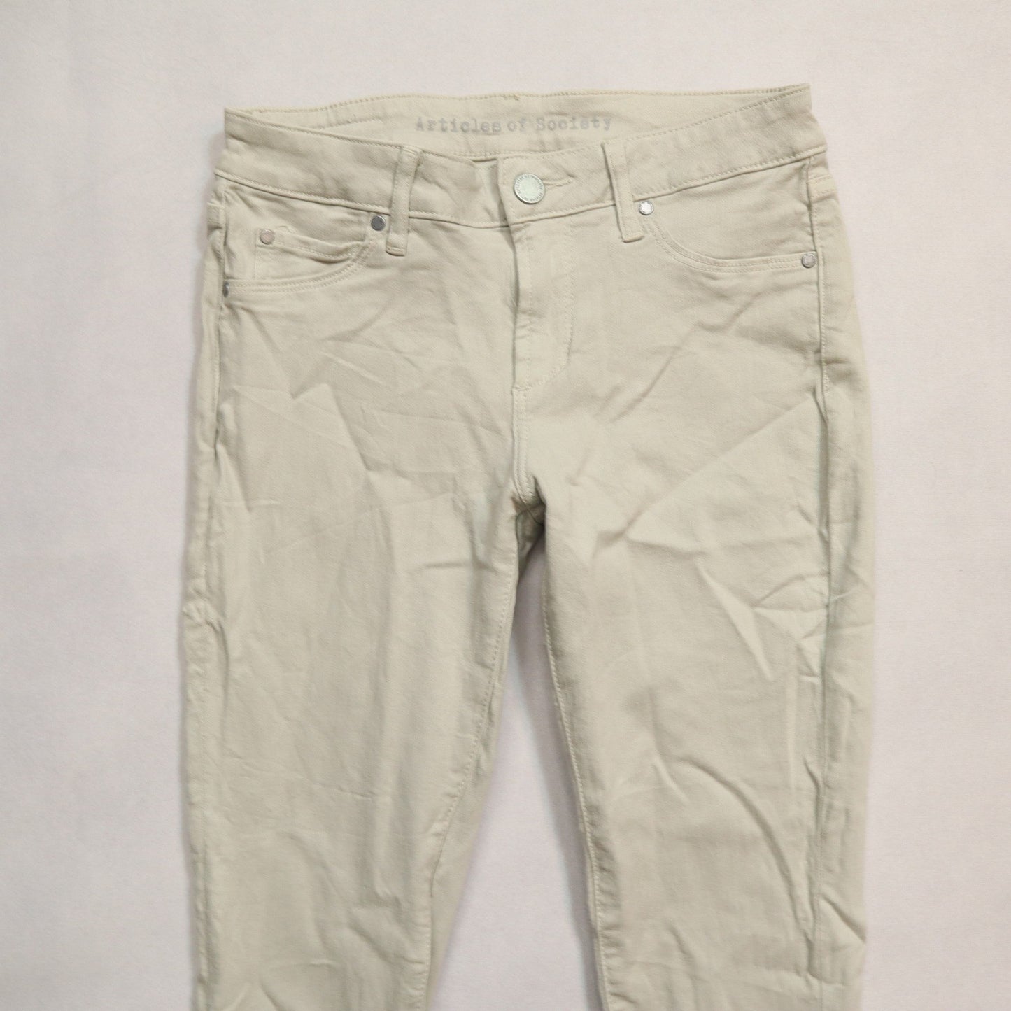 Articles of Society Gray Skinny Soft Stretch Y2K Indie Streetwear Skater Pant 25