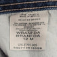 Wrangler Blue Straight Western Womens Classic Regular Denim Pants Jeans 12M