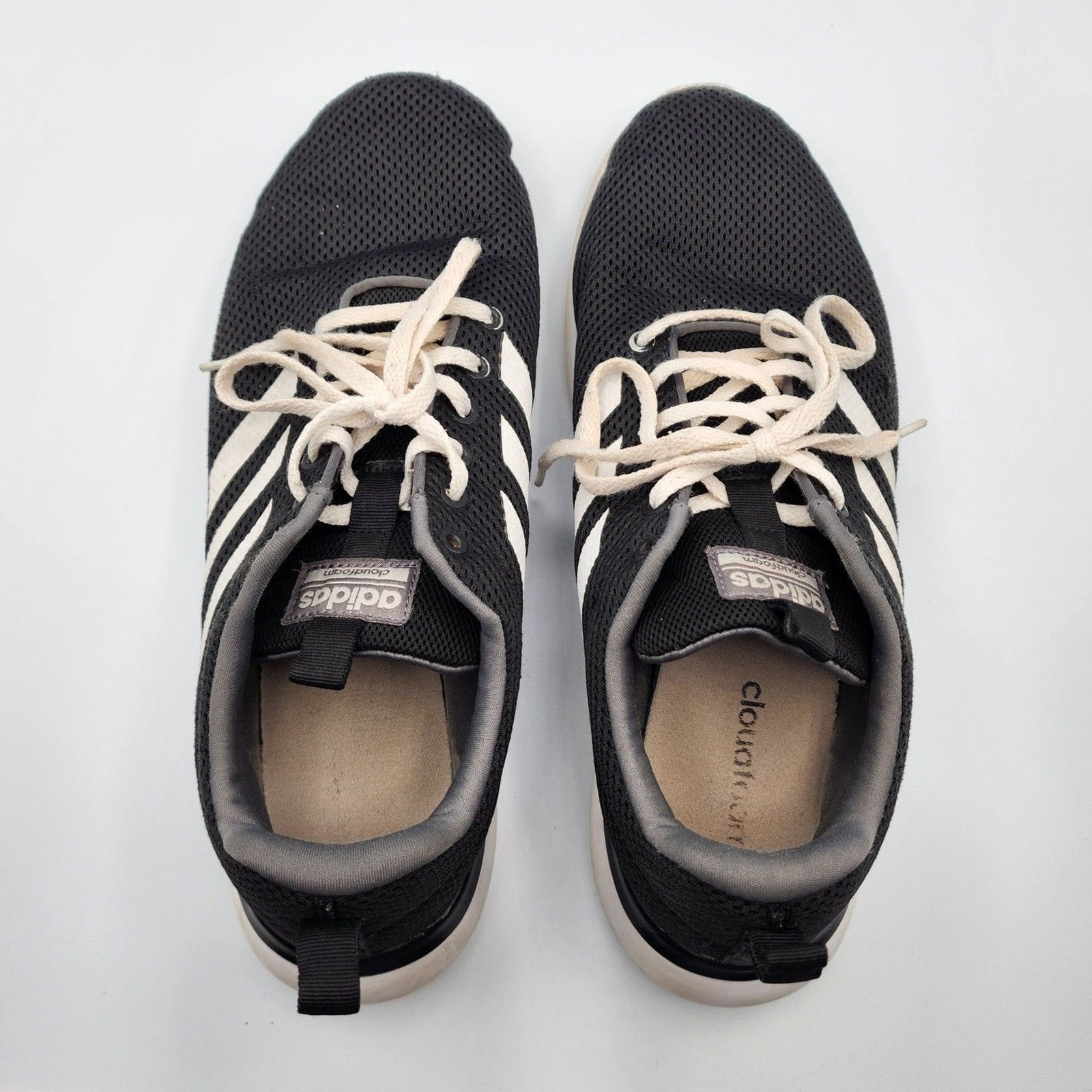 Adidas Sneakers Lite Racer Cloudfoam Mens Running Sneakers Core Black Size 10.5