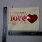All You Need Is Love Red Sequin Heart Patch Pink Zipper Canvas Handmade Bag