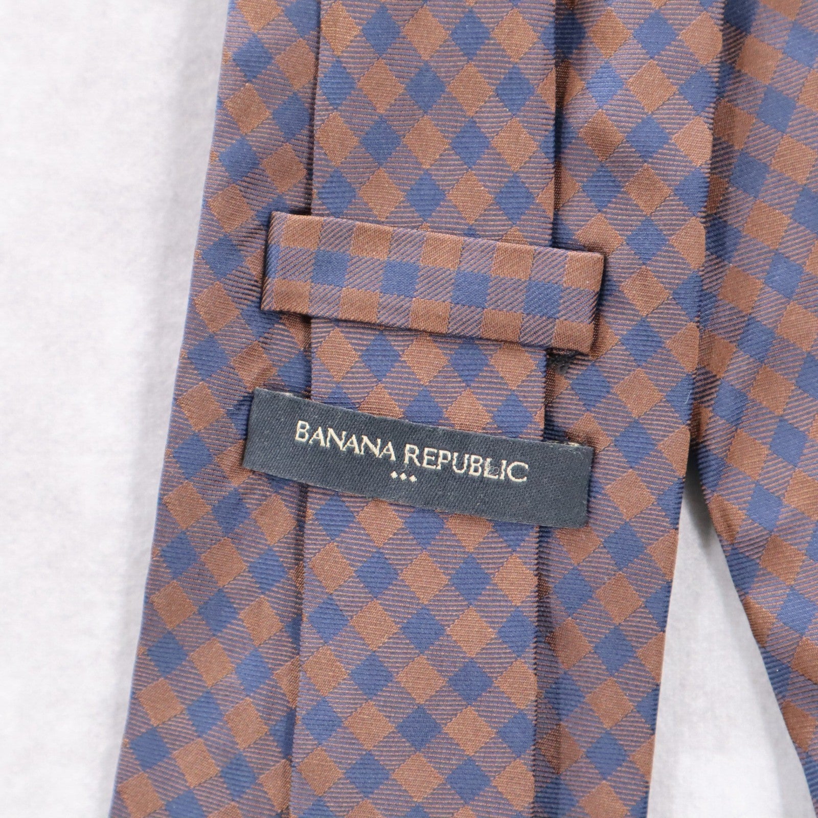 Banana Republic Brown Silk Plaid Executive Formal Business Men's Neck Tie