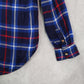 American Eagle Outfitters Boyfriend Fit Blue Flannel Plaid Lumberjack Rugged XS
