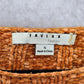 Favlux Yellow Crop Chenille Ribbed Sleeve Y2K VTG Academia Cozy Sweater Small