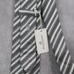 Bugatchi Uomo Gray Stripe Executive Formal Business Silk Classic Men's Neck Tie