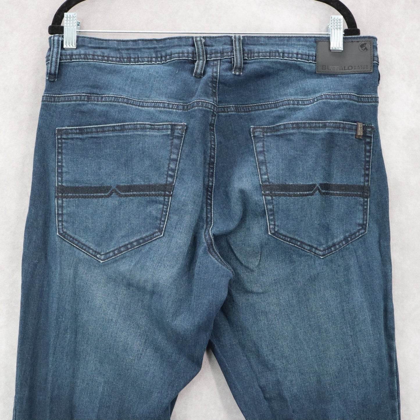 Buffalo David Bitton Blue Axel Slim Stretch Denim Jeans Mens Straight Leg36x30