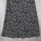 JBS Ltd Black Geometric Swirl Beach Long Flare Maxi Pull On Skirt Plus 20W