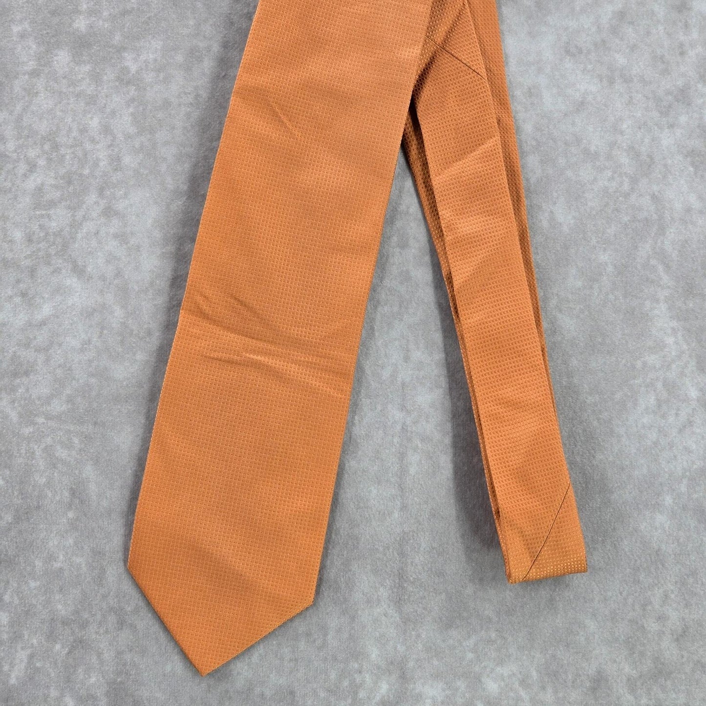 Boca Classics Orange Executive Geometric Pattern Silk Men's Neck Tie NWOT