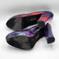 Kenneth Cole Reaction Purple Pink High Heel Pumps Chunky Platform Women Shoe 7.5