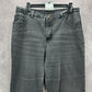 Lee Classic Fit Gray Black Denim Jeans Straight Leg Pants 14M Medium