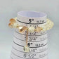 Gold Clear Bead Link Chain Stretch Elastic Bracelet B8