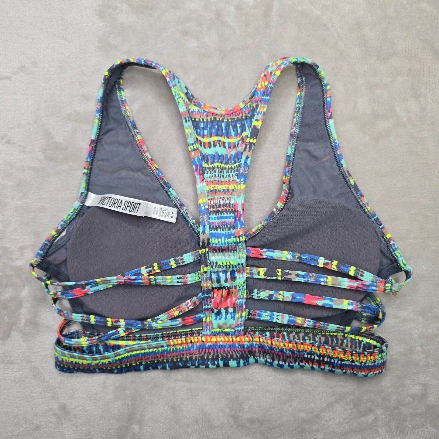 Victoria's Secret Sport Bra Padded Racerback Side Strap Activewear XS