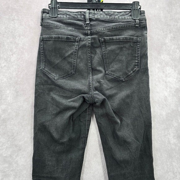 William Rast Black Skinny Sculpted Stretch High Rise Denim Pants Jeans 28