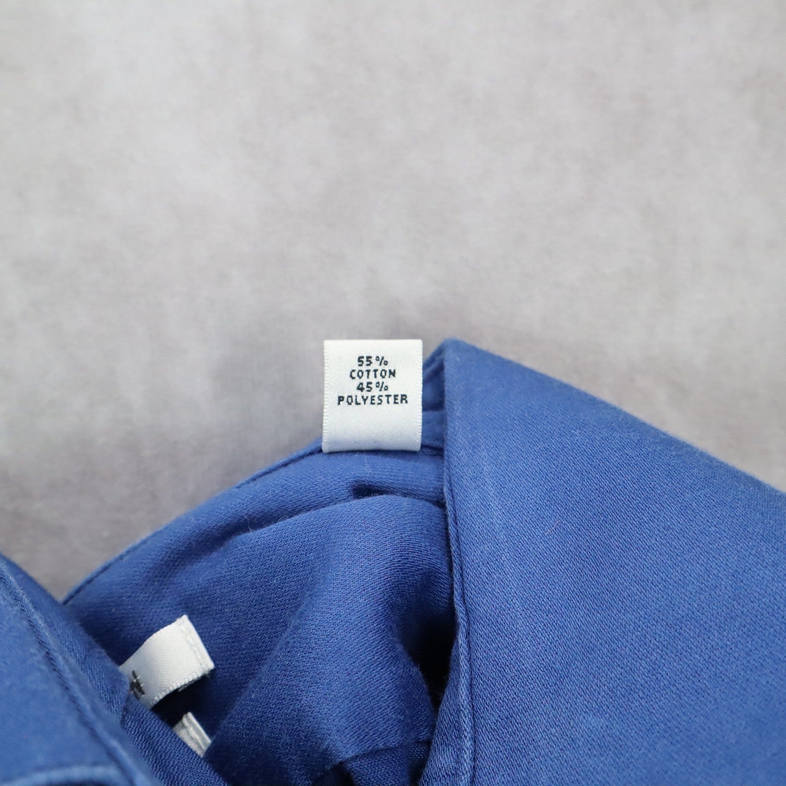Van Heusen Lux Sateen Regular Fit Blue Button Down Casual Work Dress Shirt Large