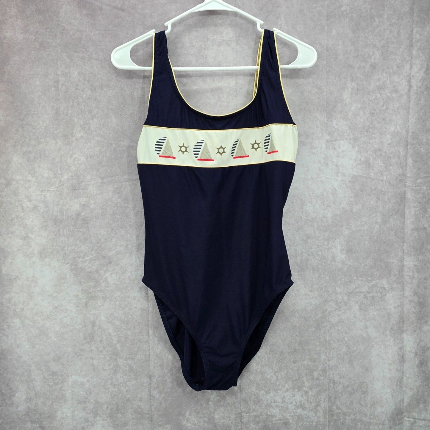 Le Cove Navy Blue Swimsuit Swimwear One Piece Size 14