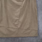 Cato Tan Pencil Buckle Faux Suede Western Zip Stretch Knee Length Skirt Plus 18W