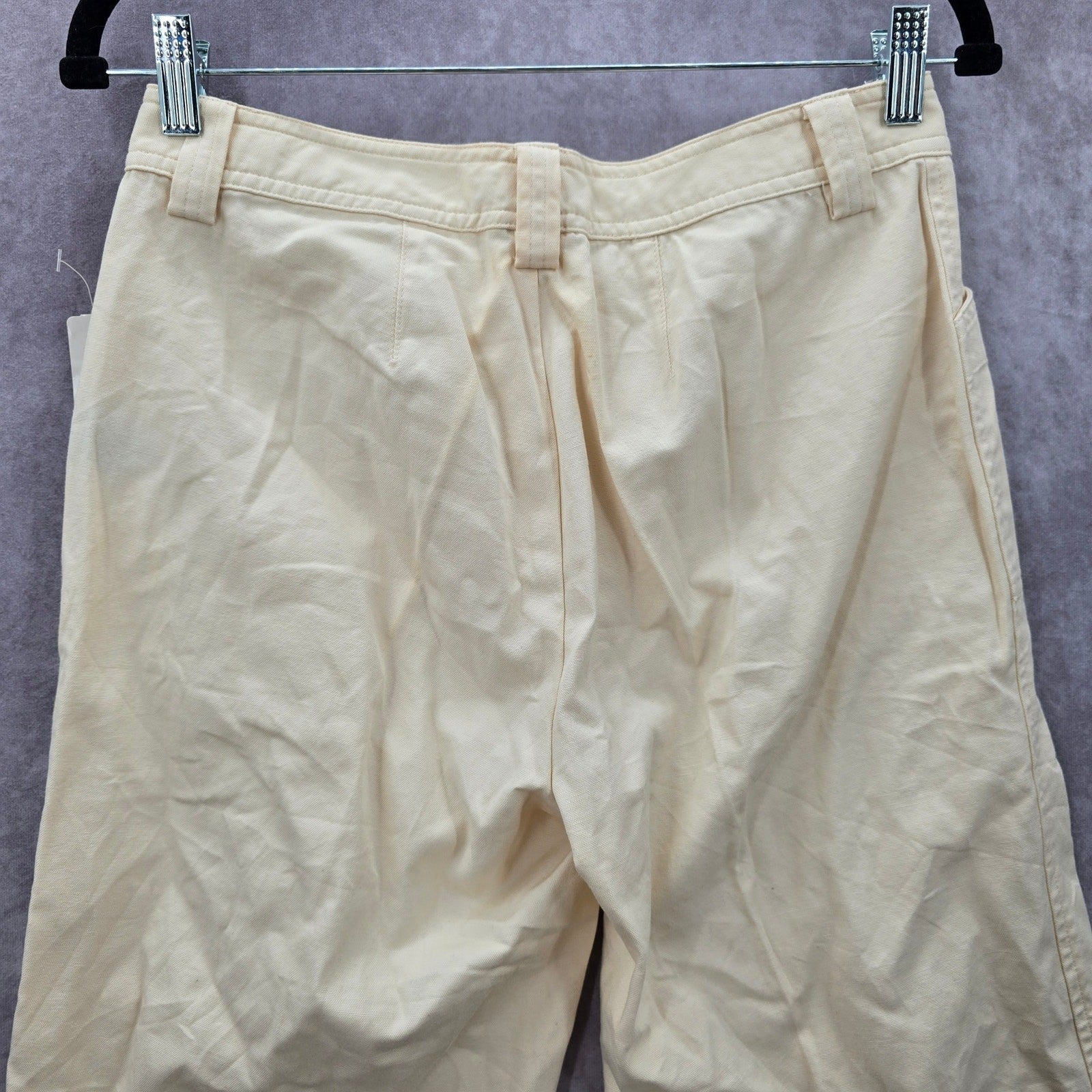 Lauren Ralph Lauren Yellow Flat Front Bermuda Cotton Bottoms Pants Shorts 2