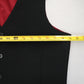 Black 5 Button Red Point 4 Welt Pocket Waistcoat Formal Tuxedo Suit Vest S 38R