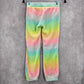 SO Pink Rainbow Boho Pull On Fleece Joggers Toddler Pants Girls M Medium