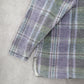 Road Rags Purple Plaid Cotton Flannel Long Sleeve Button Down Vintage 1XL