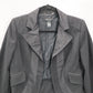 Arden B Black Tuxedo Peak Formal Cocktail Wedding Coat Jacket Blazer Medium