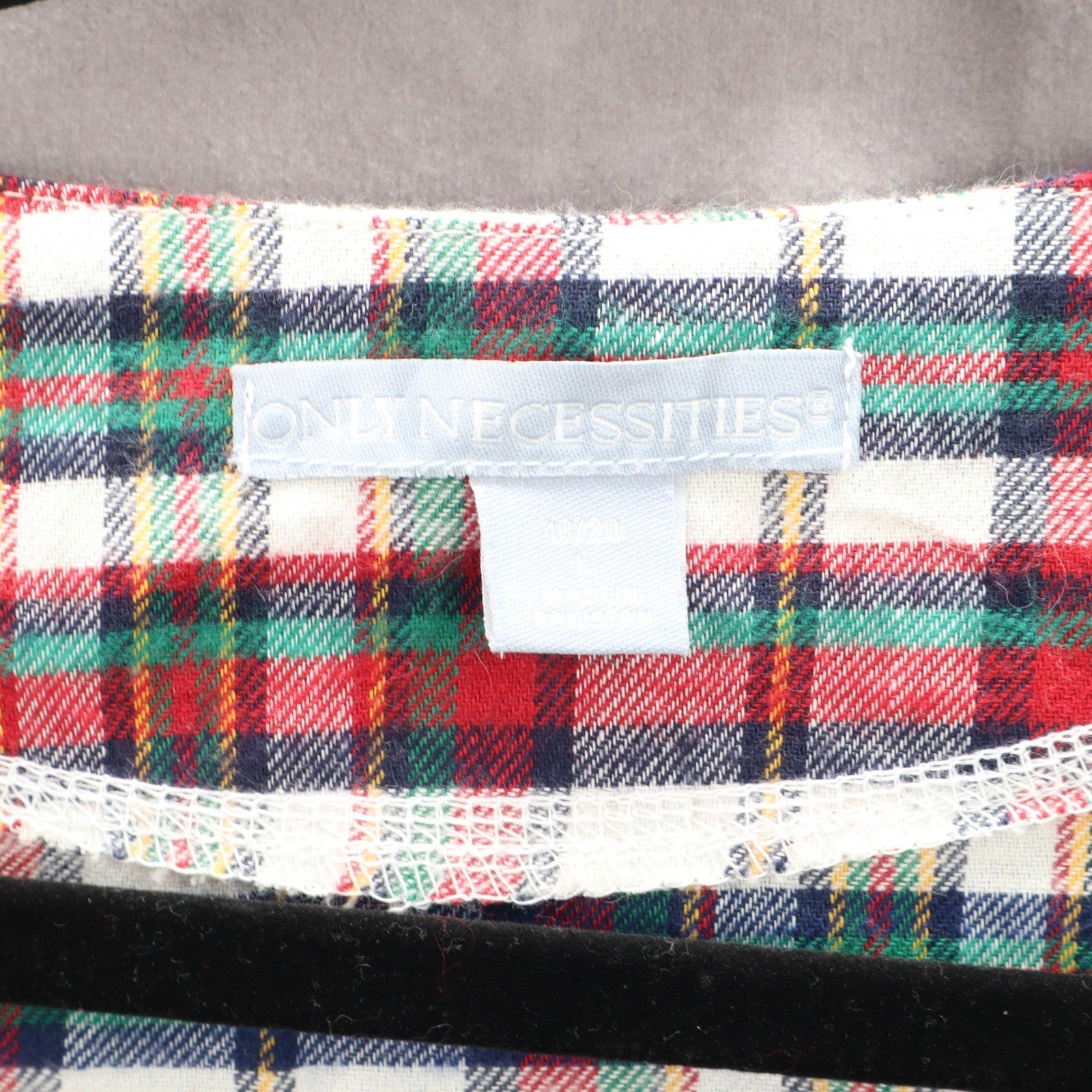 Buffalo Maxi Flannel Plaid Granny Cottage Pearl Snap Electric VTG Dress 18/20 1X