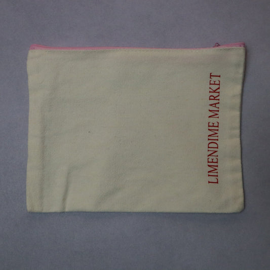 All You Need Is Love Red Sequin Heart Patch Pink Zipper Canvas Handmade Bag