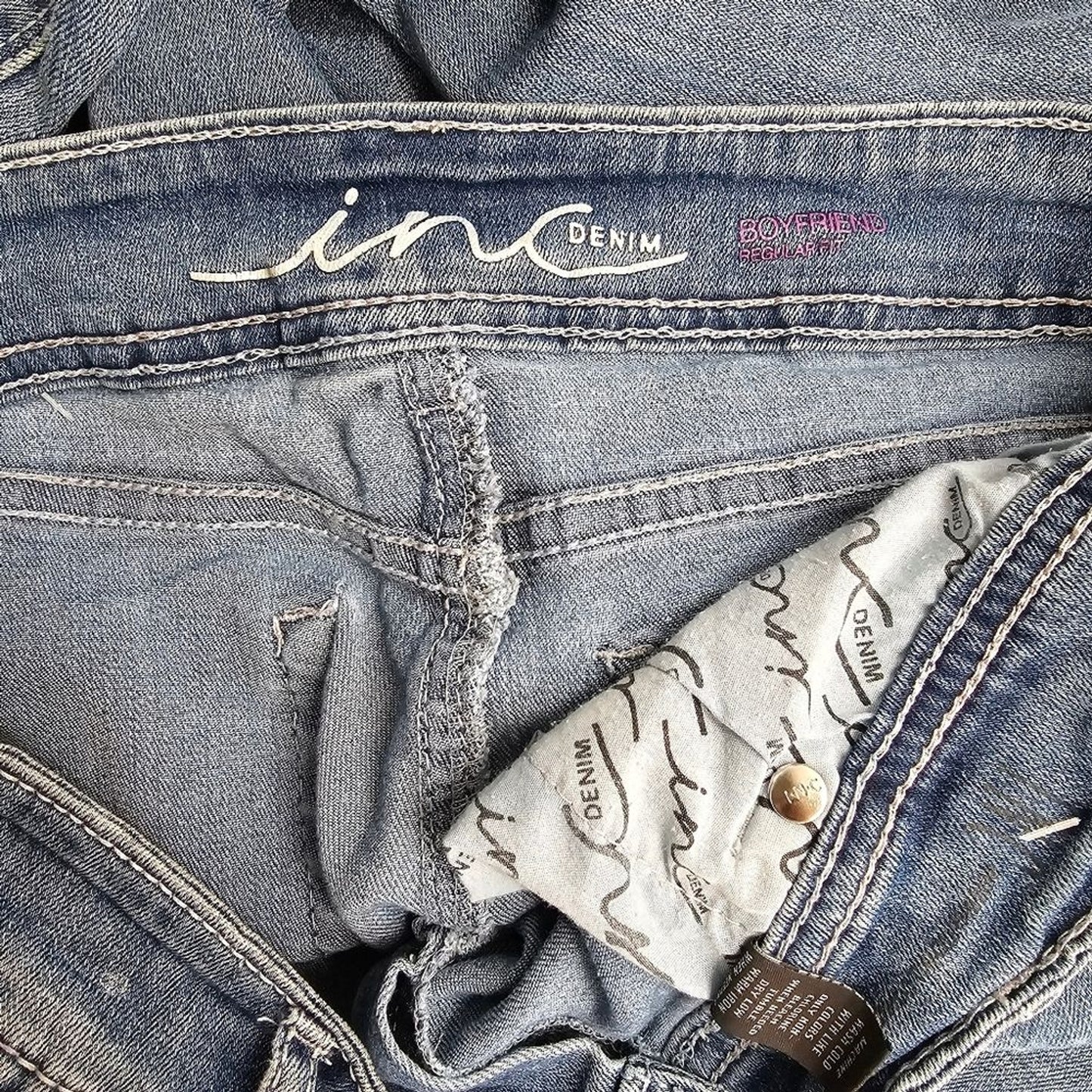 Ink Denim Blue Jeans Pants Size 10