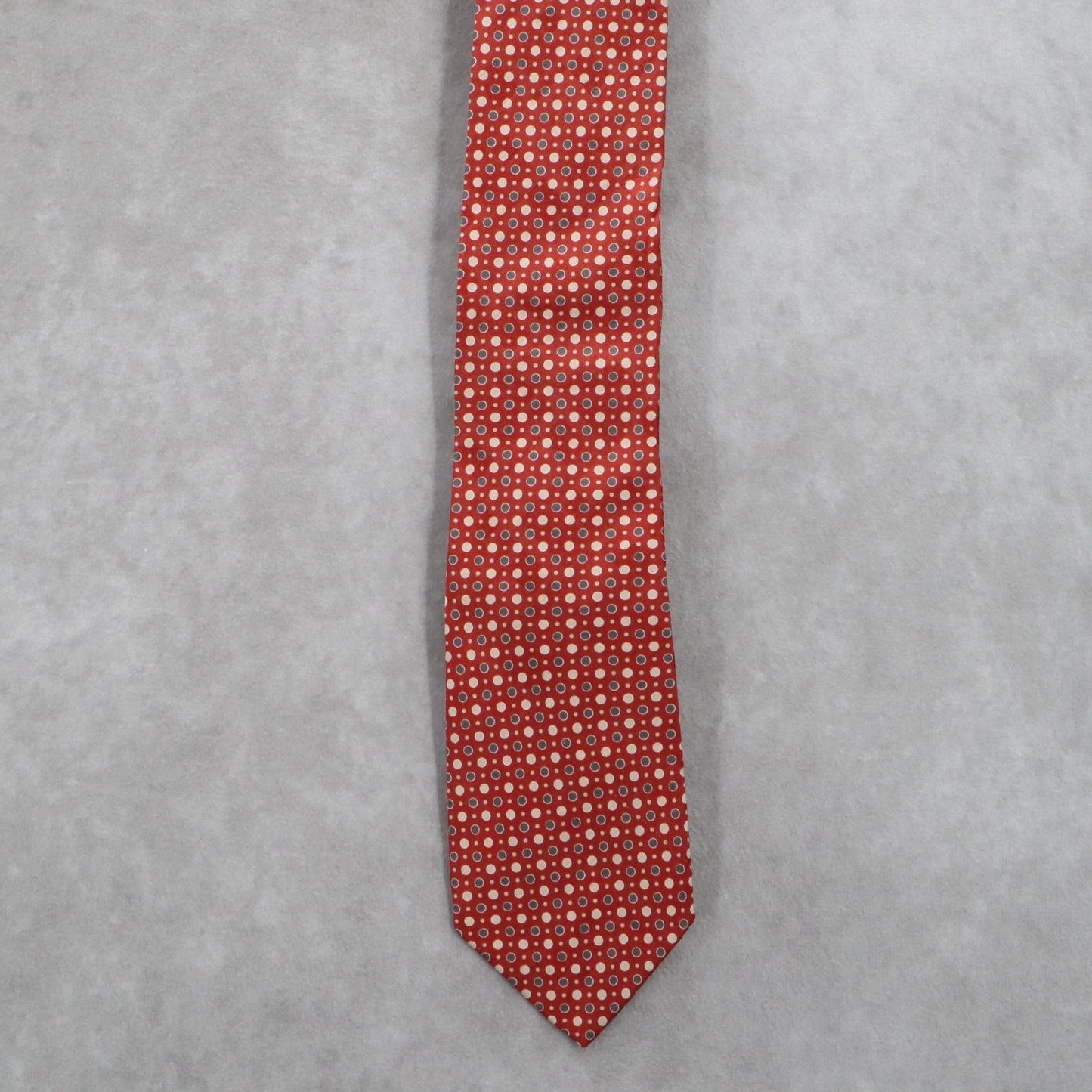 Boss Hugo Boss Red Polka Dot Executive Formal Silk Business Men's Neck Tie