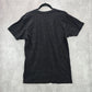 Black Christmas Ornaments & Mistletoe Printed Holiday Tshirt Top Medium