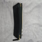 MAC Black White Gold Small Zip Makeup Cosmetics Slim Pouch Bag