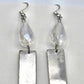 Silver Tarnished Tone Bead Bar Dangle Hook Earrings Fashion Jewelry E25