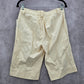 Lauren Ralph Lauren Yellow Flat Front Bermuda Cotton Bottoms Pants Shorts 2