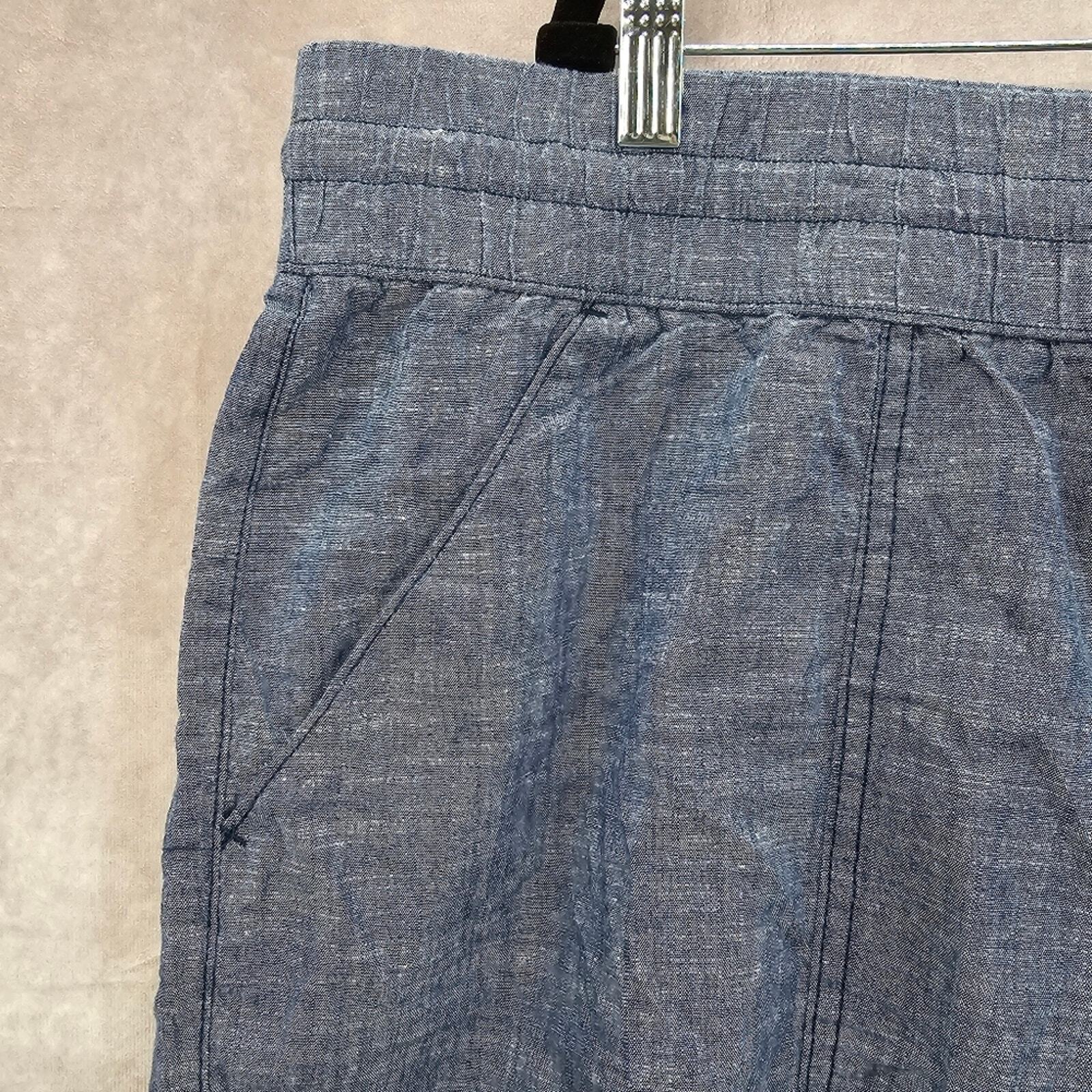 BCG Plus Lifestyle Cuff Chambray Medieval Blue Shorts Size 3X NWT