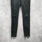 William Rast Black Skinny Sculpted Stretch High Rise Denim Pants Jeans 28