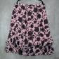 Sag Harbor Pink Blue Floral Knee Length Skirt Pull On Plus Boho XL Extra Large