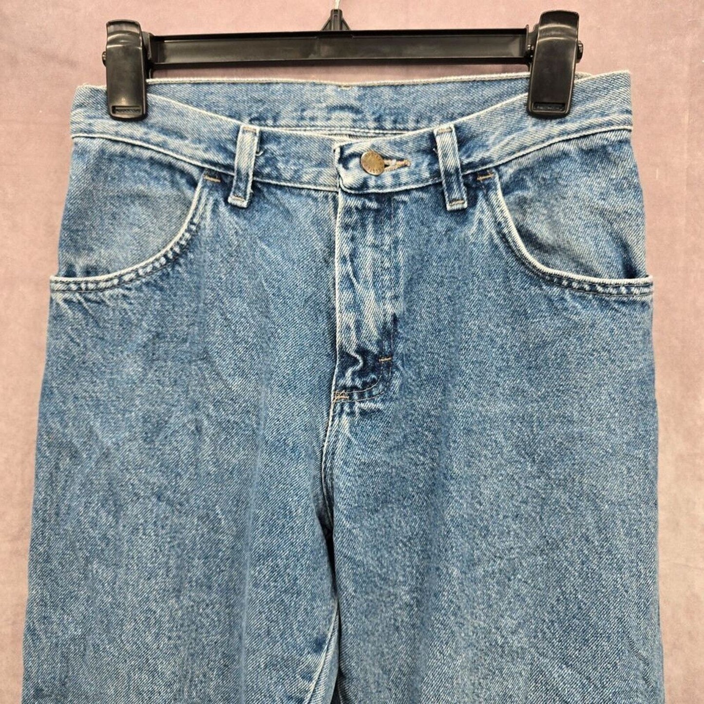 Rustler Jeans Blue Denim Button & Zipper Fly Size 16 Regular