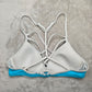 Victoria's Secret Pink Blue Padded Bikini Adjustable Strap Swimwear Size XS