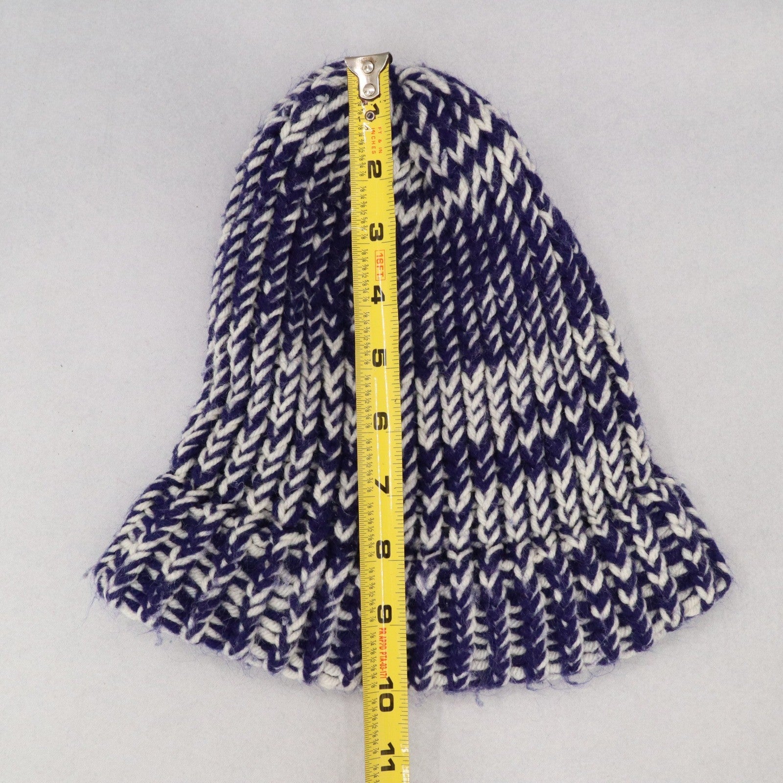 Purple Cable Knit Y2K Vintage Hippy Unisex Cottage Boho Bucket Beanie Cap Hat