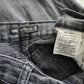 Lee Classic Fit Gray Black Denim Jeans Straight Leg Pants 14M Medium