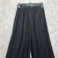 Black Wide Split Flowy Straight Beach Vacation Lounge 90s Pullon Boho Pants XS