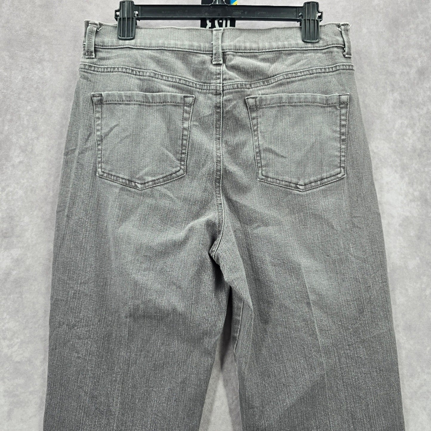 Gloria Vanderbilt Gray Amanda Straight Leg Denim Pants Jeans 12