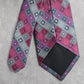 Van Heusen Gray Pink Geometric Diamond 100% Silk Executive Men's Neck Tie NWOT