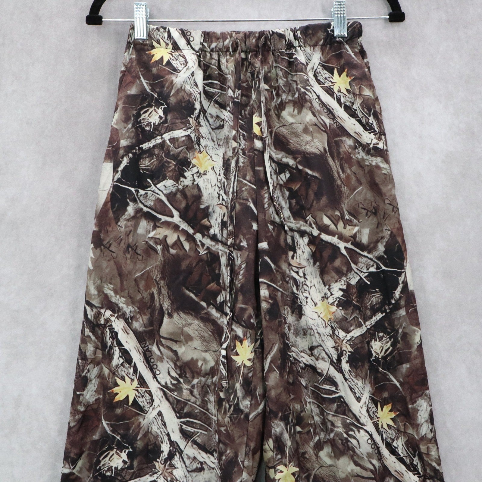 Coolane Camo Wide Leg Straight Leg Drawstring Pull On Trousers Pant S Small