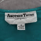 Another Thyme Green Glitter Sparkly Coverup Blouse Party Glam VTG Top Medium 10