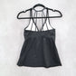 Venus Black Padded Halter Strap Swim Racerback Beach Tank Tankini Top S Small 6